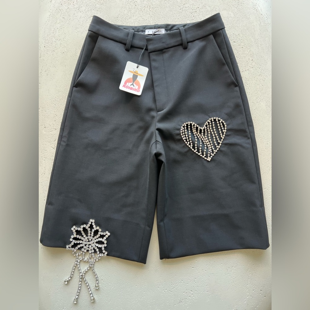 Embellished slacks with Crystals